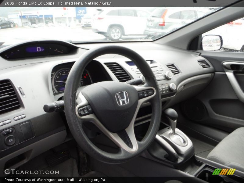 Polished Metal Metallic / Gray 2009 Honda Civic EX Coupe