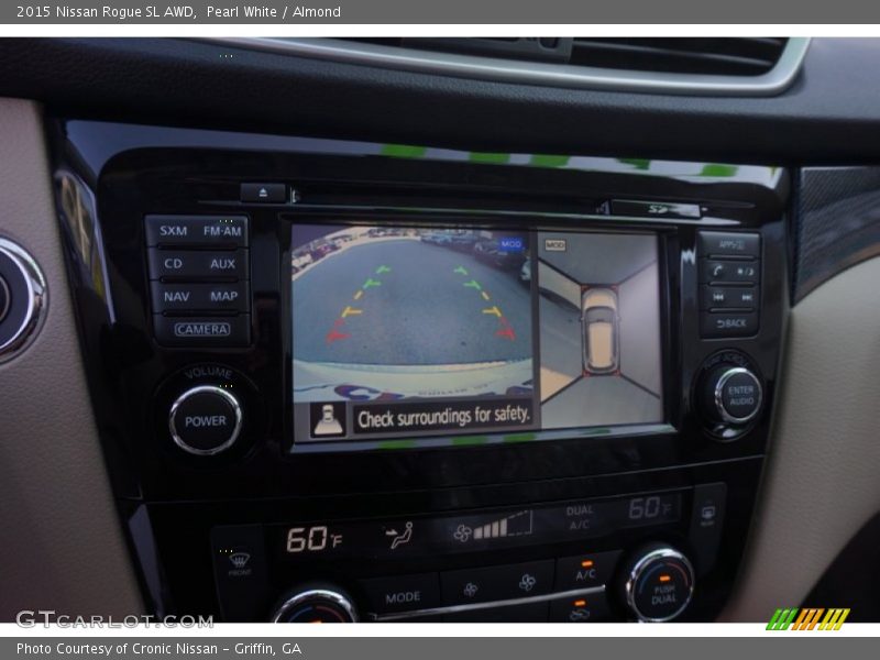 Pearl White / Almond 2015 Nissan Rogue SL AWD