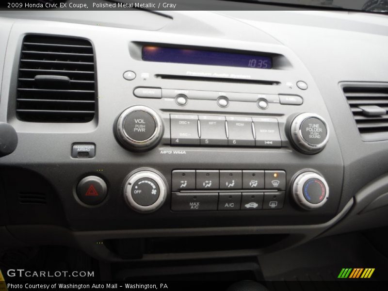 Polished Metal Metallic / Gray 2009 Honda Civic EX Coupe