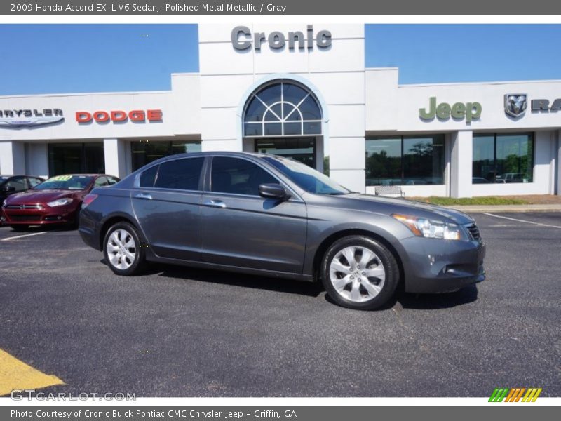 Polished Metal Metallic / Gray 2009 Honda Accord EX-L V6 Sedan