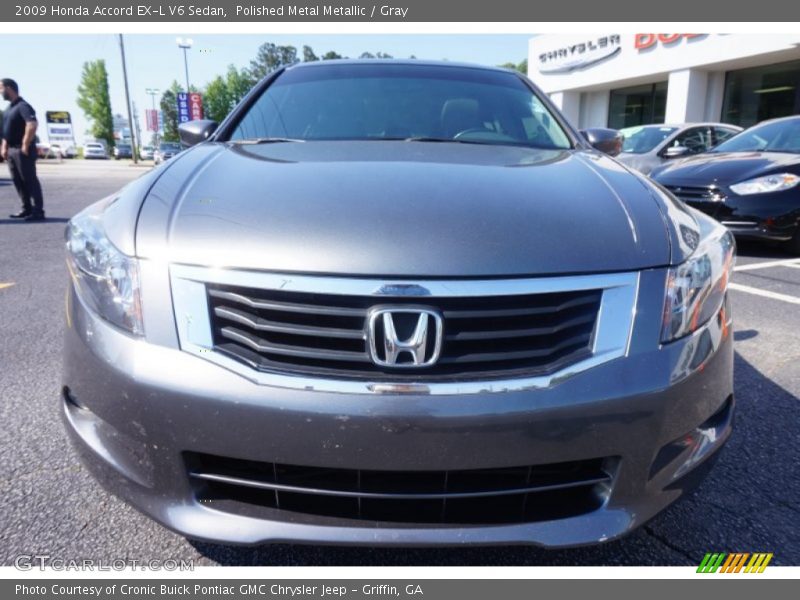 Polished Metal Metallic / Gray 2009 Honda Accord EX-L V6 Sedan