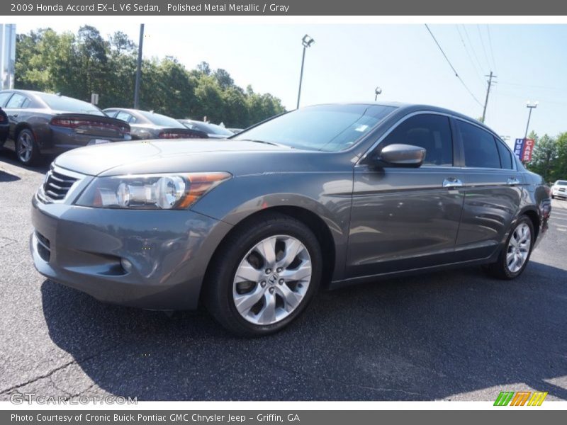 Polished Metal Metallic / Gray 2009 Honda Accord EX-L V6 Sedan