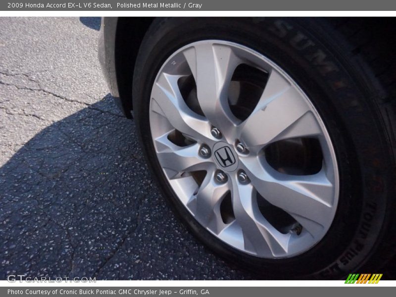 Polished Metal Metallic / Gray 2009 Honda Accord EX-L V6 Sedan