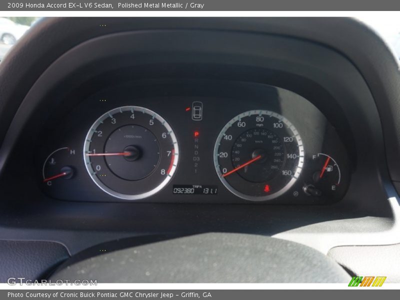 Polished Metal Metallic / Gray 2009 Honda Accord EX-L V6 Sedan