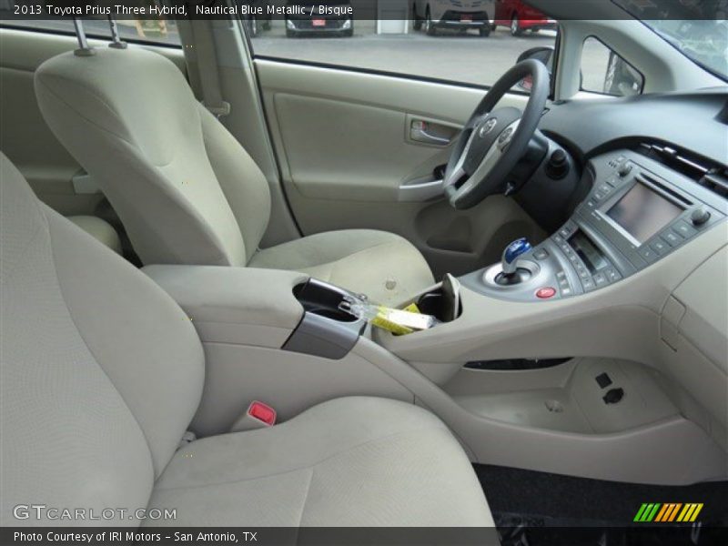 Nautical Blue Metallic / Bisque 2013 Toyota Prius Three Hybrid