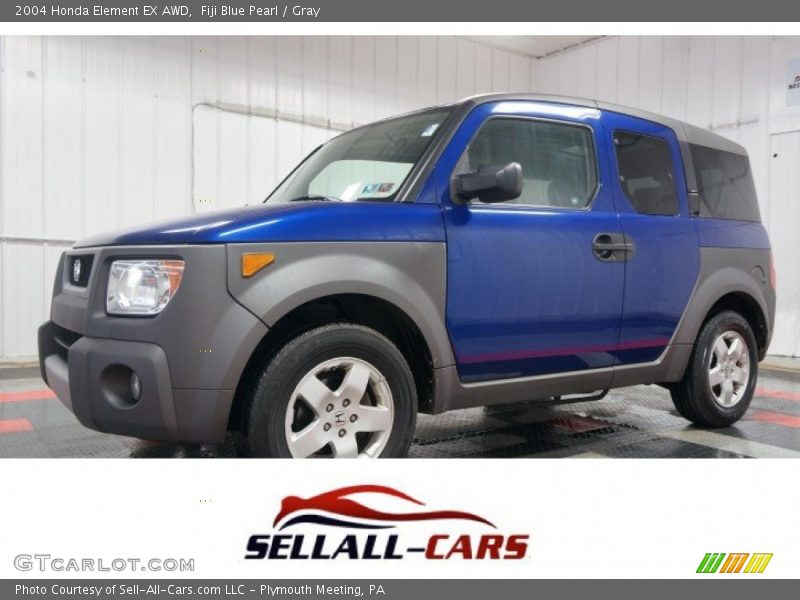 Fiji Blue Pearl / Gray 2004 Honda Element EX AWD