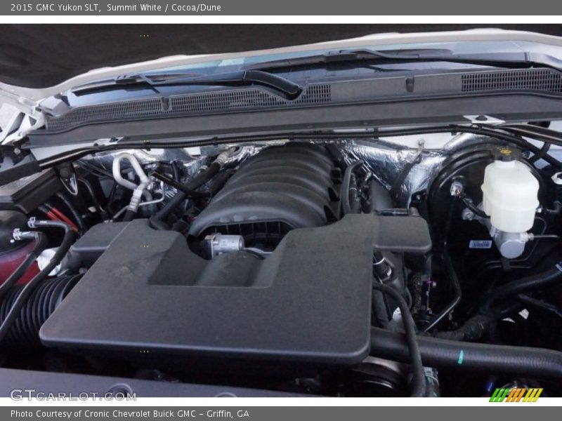 Summit White / Cocoa/Dune 2015 GMC Yukon SLT