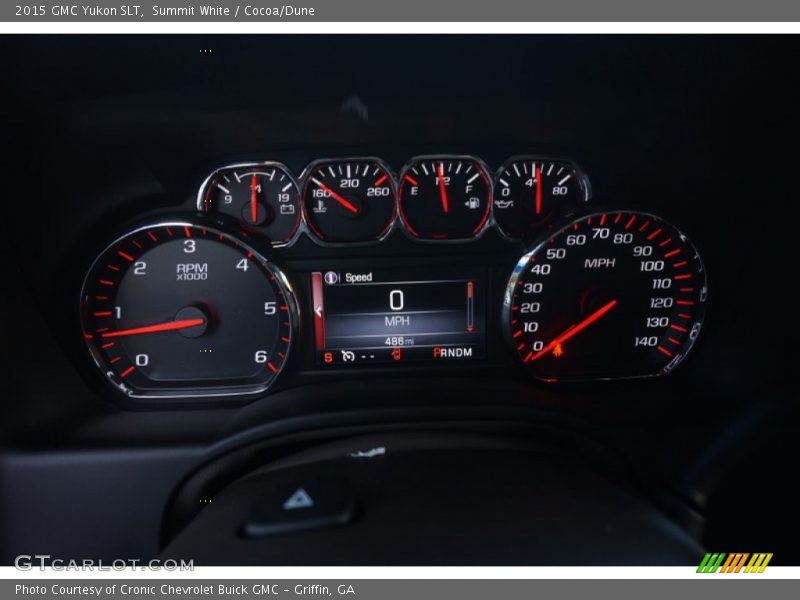 Summit White / Cocoa/Dune 2015 GMC Yukon SLT