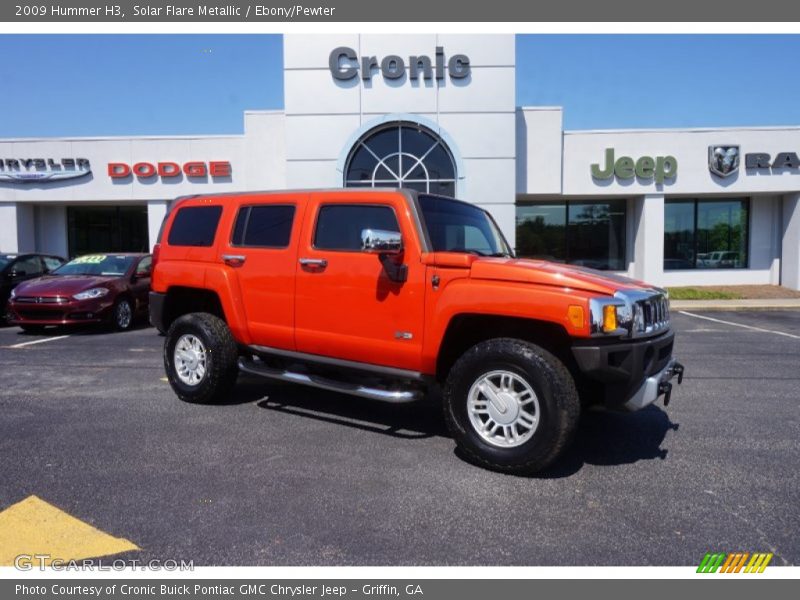 Solar Flare Metallic / Ebony/Pewter 2009 Hummer H3