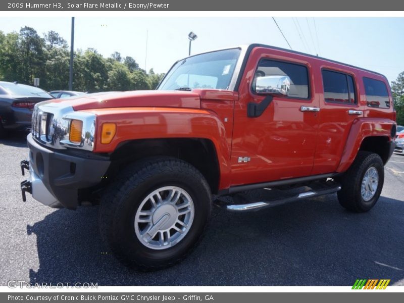 Solar Flare Metallic / Ebony/Pewter 2009 Hummer H3