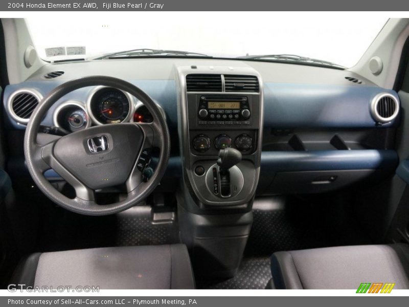 Fiji Blue Pearl / Gray 2004 Honda Element EX AWD