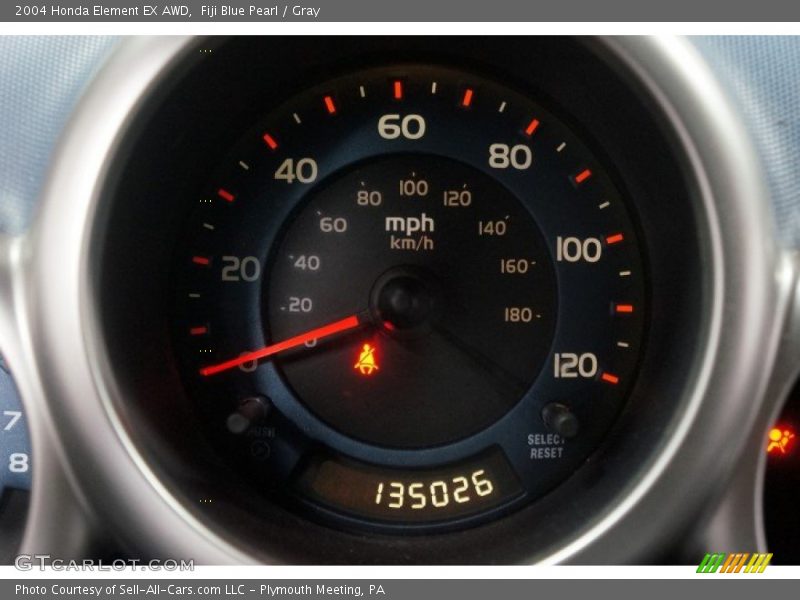 Fiji Blue Pearl / Gray 2004 Honda Element EX AWD