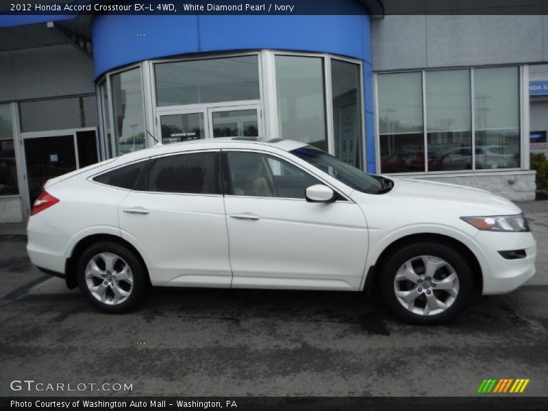 White Diamond Pearl / Ivory 2012 Honda Accord Crosstour EX-L 4WD