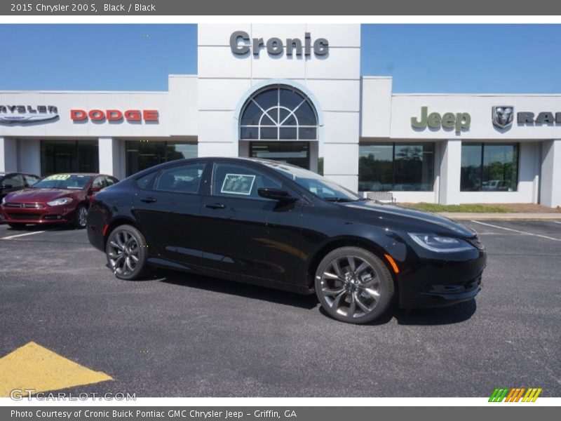 Black / Black 2015 Chrysler 200 S