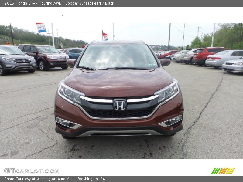 Copper Sunset Pearl / Black 2015 Honda CR-V Touring AWD