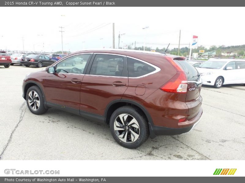 Copper Sunset Pearl / Black 2015 Honda CR-V Touring AWD
