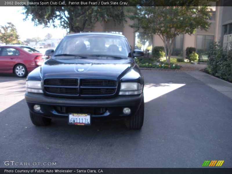 Patriot Blue Pearl / Dark Slate Gray 2002 Dodge Dakota Sport Club Cab