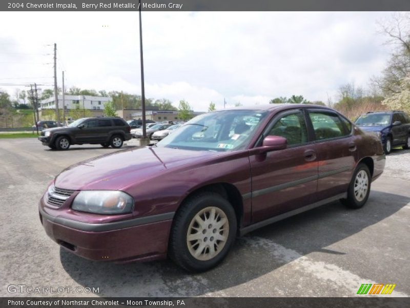 Berry Red Metallic / Medium Gray 2004 Chevrolet Impala