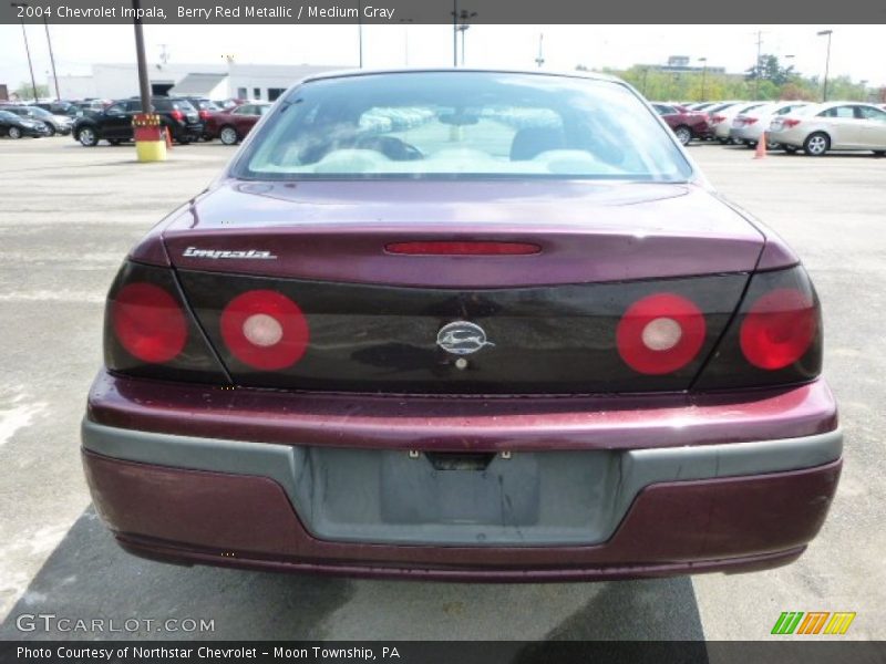 Berry Red Metallic / Medium Gray 2004 Chevrolet Impala
