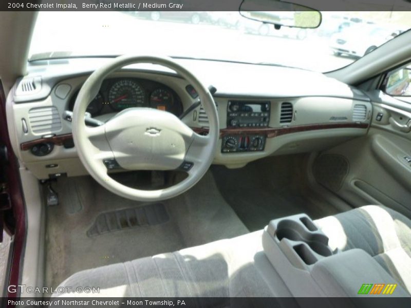 Berry Red Metallic / Medium Gray 2004 Chevrolet Impala