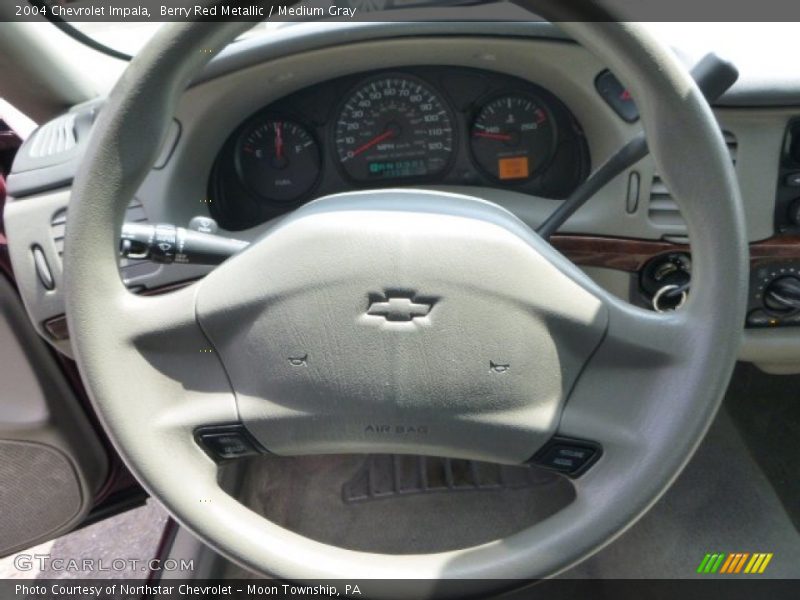 Berry Red Metallic / Medium Gray 2004 Chevrolet Impala