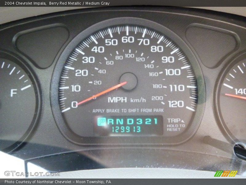Berry Red Metallic / Medium Gray 2004 Chevrolet Impala