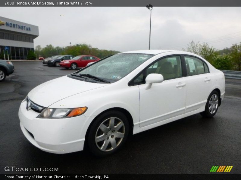 Taffeta White / Ivory 2008 Honda Civic LX Sedan