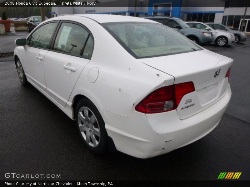 Taffeta White / Ivory 2008 Honda Civic LX Sedan