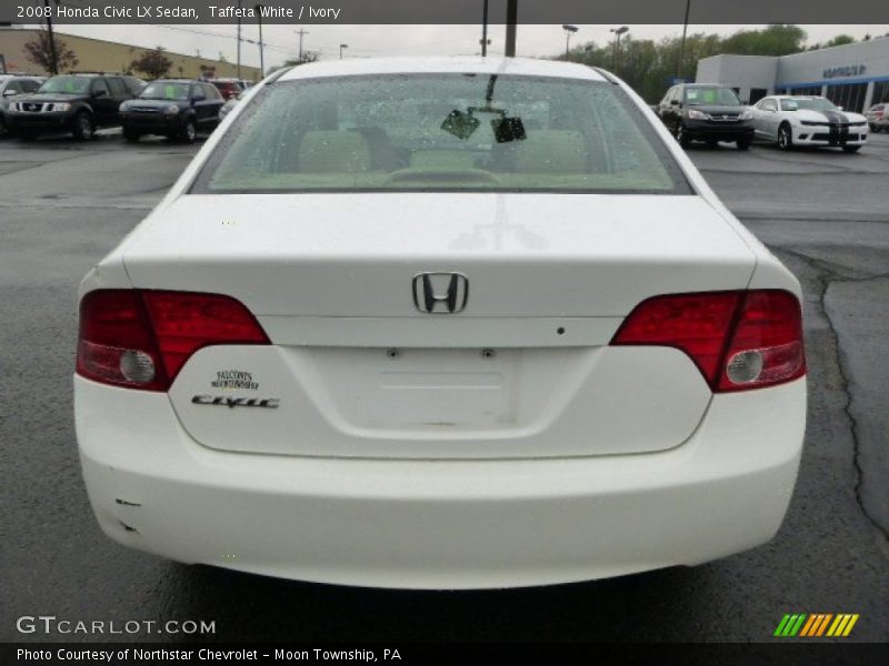 Taffeta White / Ivory 2008 Honda Civic LX Sedan