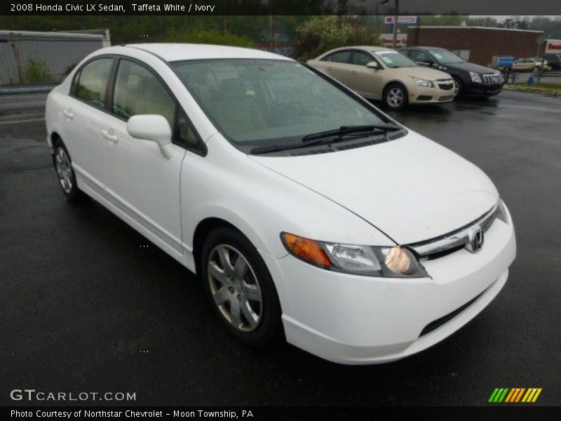 Taffeta White / Ivory 2008 Honda Civic LX Sedan