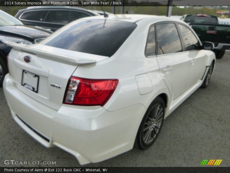 Satin White Pearl / Black 2014 Subaru Impreza WRX Premium 4 Door