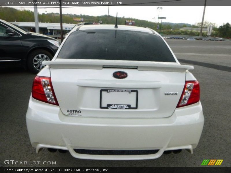 Satin White Pearl / Black 2014 Subaru Impreza WRX Premium 4 Door