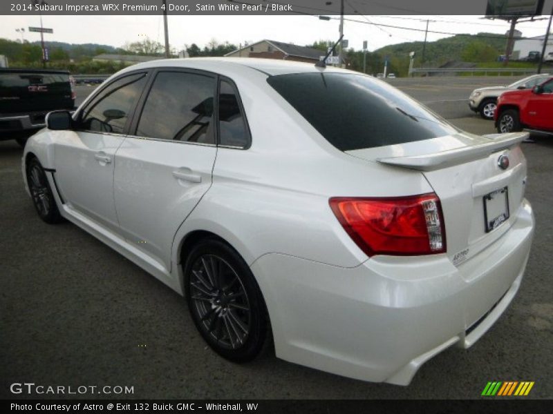 Satin White Pearl / Black 2014 Subaru Impreza WRX Premium 4 Door