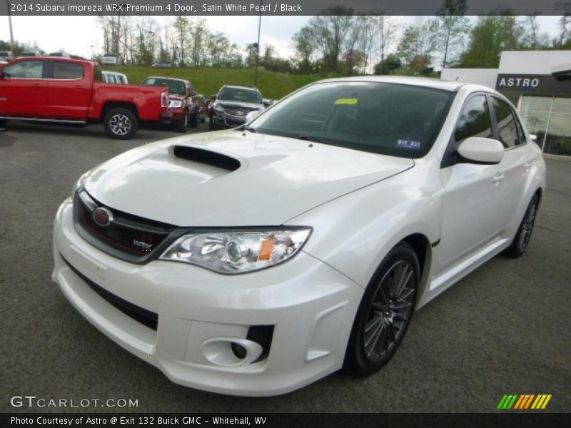 Satin White Pearl / Black 2014 Subaru Impreza WRX Premium 4 Door
