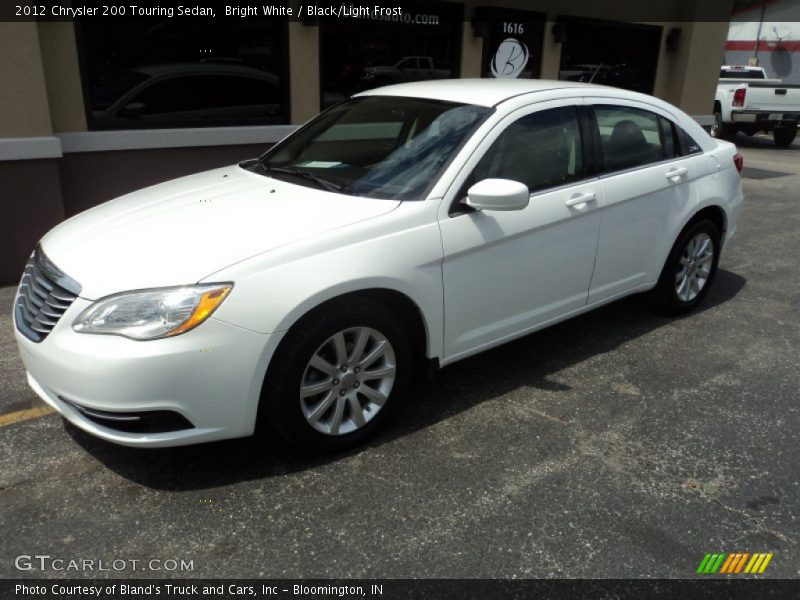 Bright White / Black/Light Frost 2012 Chrysler 200 Touring Sedan