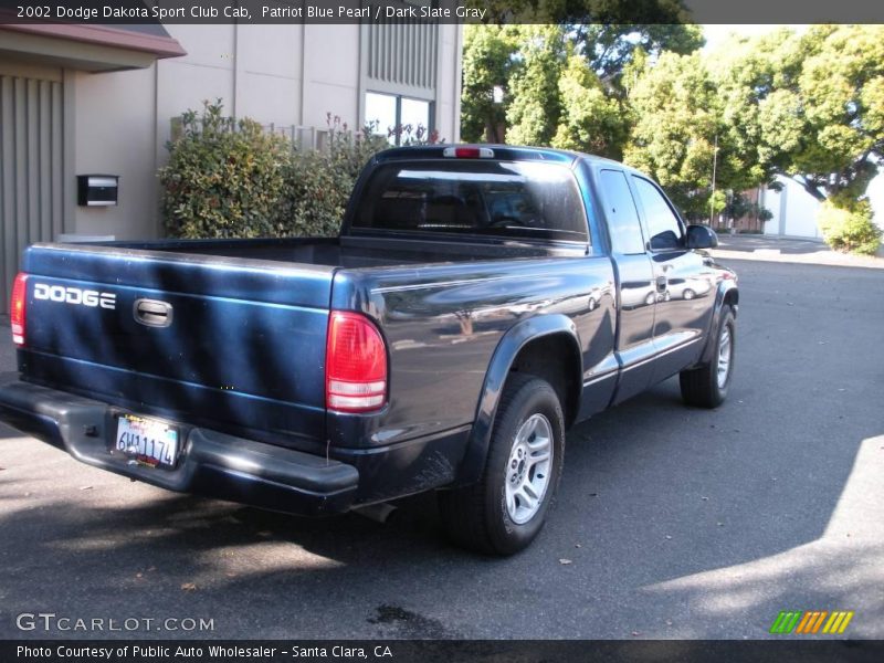 Patriot Blue Pearl / Dark Slate Gray 2002 Dodge Dakota Sport Club Cab