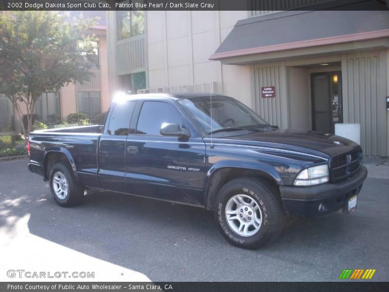Patriot Blue Pearl / Dark Slate Gray 2002 Dodge Dakota Sport Club Cab
