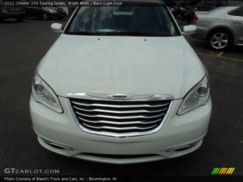 Bright White / Black/Light Frost 2012 Chrysler 200 Touring Sedan