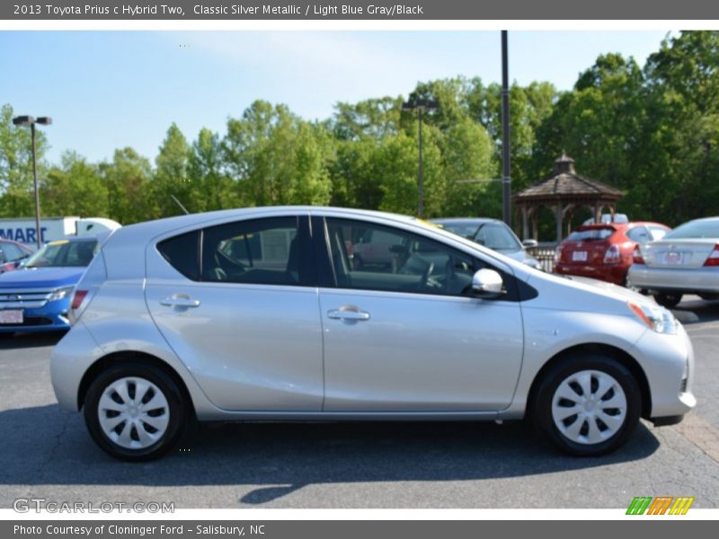 Classic Silver Metallic / Light Blue Gray/Black 2013 Toyota Prius c Hybrid Two