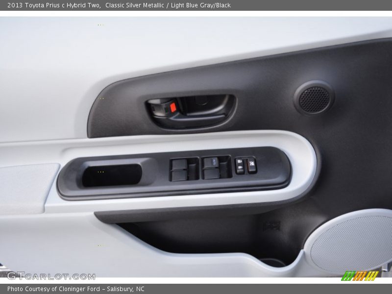 Classic Silver Metallic / Light Blue Gray/Black 2013 Toyota Prius c Hybrid Two