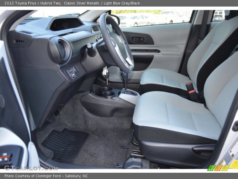 Classic Silver Metallic / Light Blue Gray/Black 2013 Toyota Prius c Hybrid Two