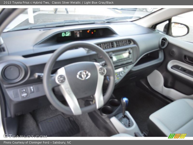Classic Silver Metallic / Light Blue Gray/Black 2013 Toyota Prius c Hybrid Two