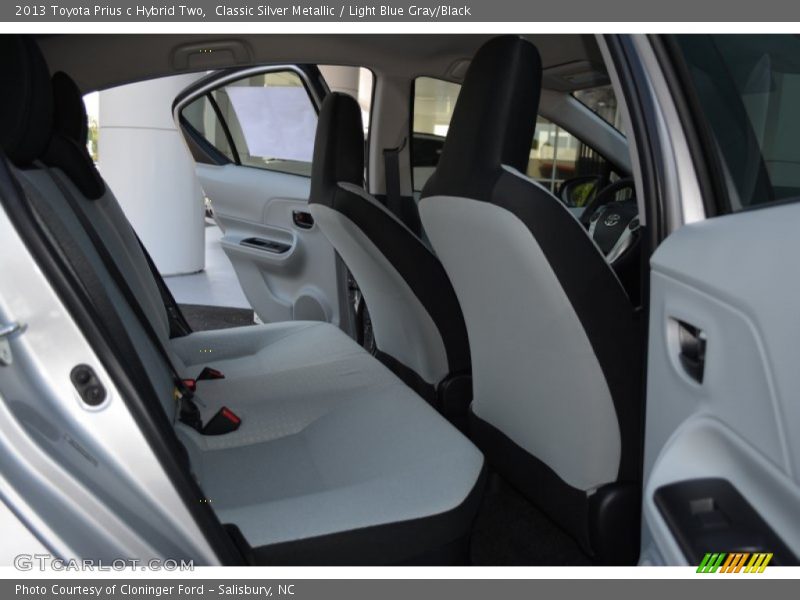 Classic Silver Metallic / Light Blue Gray/Black 2013 Toyota Prius c Hybrid Two