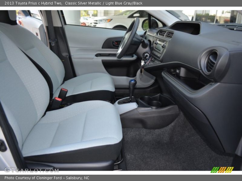 Classic Silver Metallic / Light Blue Gray/Black 2013 Toyota Prius c Hybrid Two