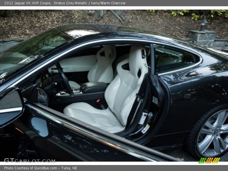 Stratus Grey Metallic / Ivory/Warm Charcoal 2012 Jaguar XK XKR Coupe