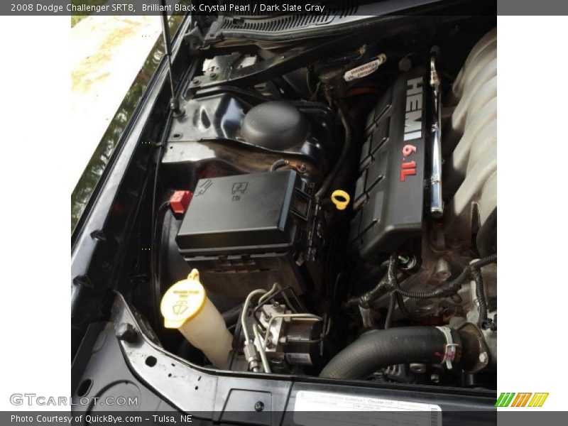 Brilliant Black Crystal Pearl / Dark Slate Gray 2008 Dodge Challenger SRT8