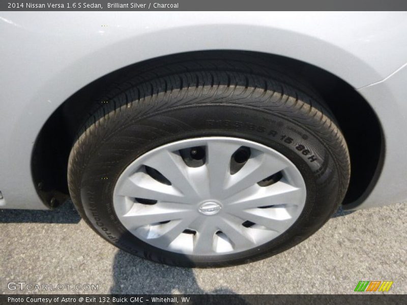 Brilliant Silver / Charcoal 2014 Nissan Versa 1.6 S Sedan