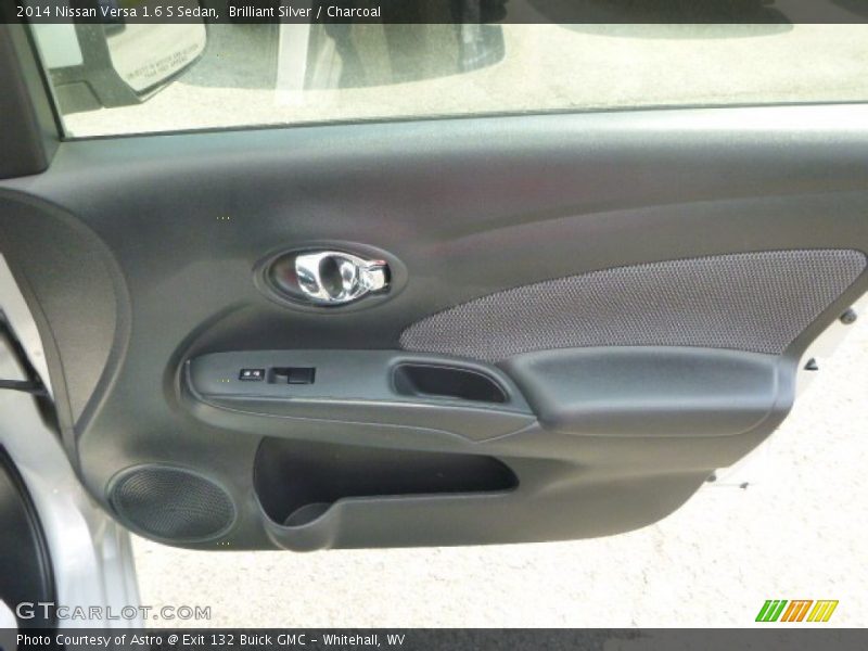 Brilliant Silver / Charcoal 2014 Nissan Versa 1.6 S Sedan