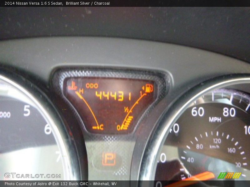 Brilliant Silver / Charcoal 2014 Nissan Versa 1.6 S Sedan