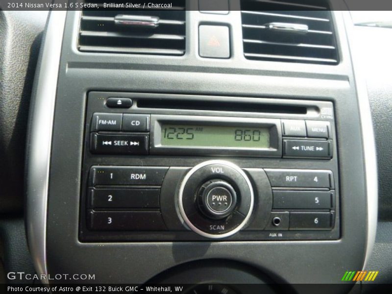 Brilliant Silver / Charcoal 2014 Nissan Versa 1.6 S Sedan